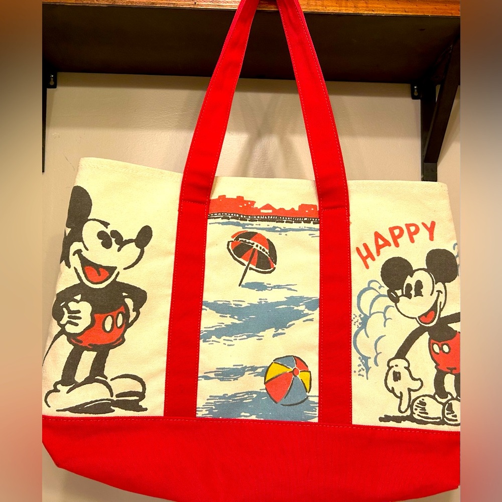 Disney x Junk Food Mickey Mouse Canvas Tote Bag